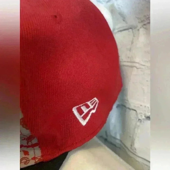 SAN FRANCISCO 49ERS New Era Niners NFL Red  Gray Paisley Snapback Hat Cap Custom - Picture 4 of 13